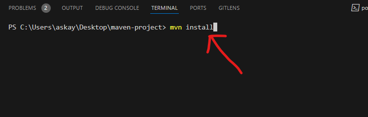 maven install command line